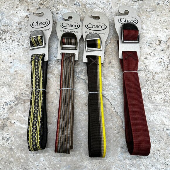 Bundle of 4 Chaco Nylon Web Belt 1.5" Variety Outdoor Hiking Camping Unisex - Picture 1 of 11